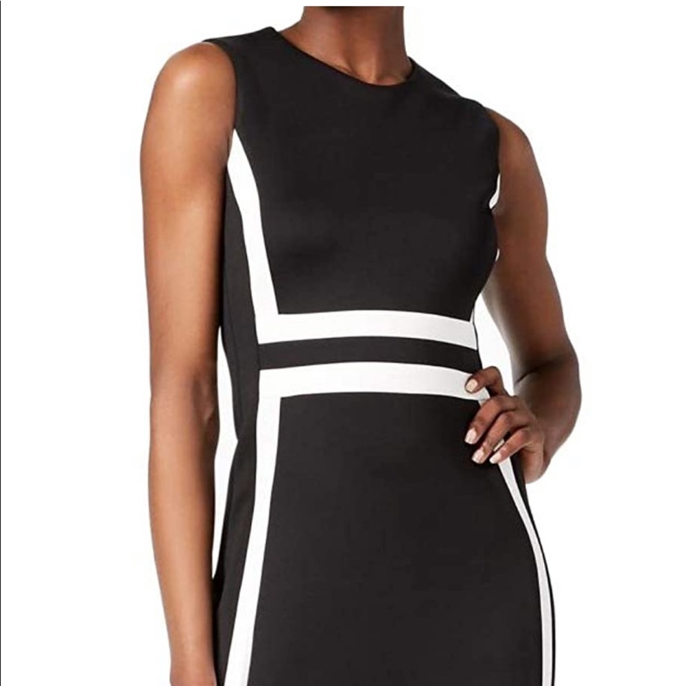 New with tags size 4 b/white sleeveless CK dress